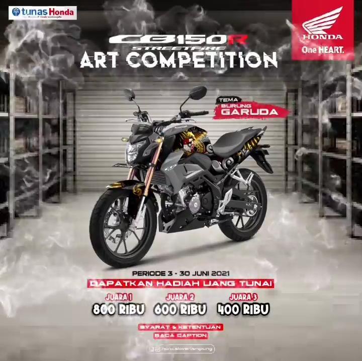 Tunas Honda Bersama Jaringannya NSS Kedaton Mengadakan Perlombaan CB150R Art Competition